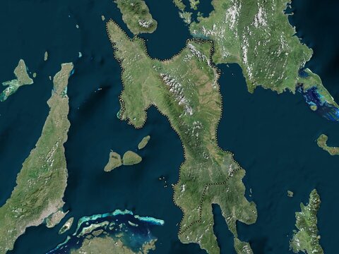 Leyte, Philippines. High-res satellite. No legend