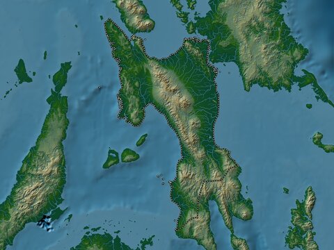 Leyte, Philippines. Physical. No legend