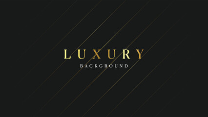 Vector black and gold luxury lines background