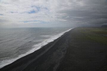 black sand beach in iceland