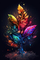 Obraz premium Fantasy abstract colourful background wallpaper.