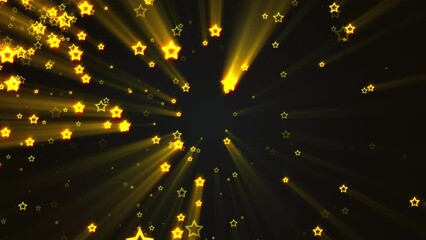 Luxury gold stars. Computer generated 3d render