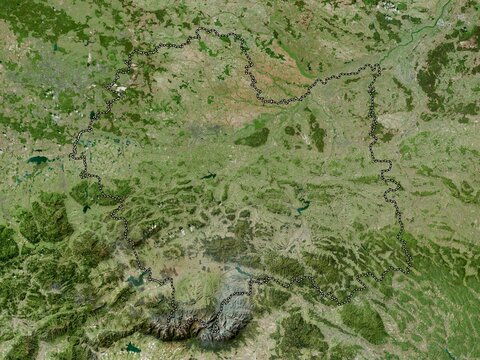 Malopolskie, Poland. High-res satellite. No legend