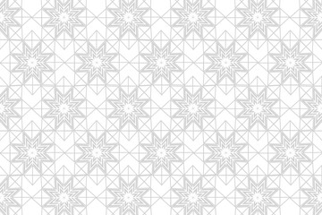 Decorative Seamless  pattern with geometric shape,  vector illustration