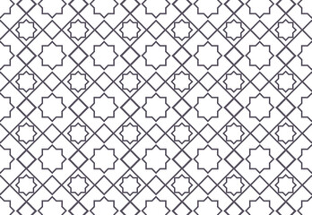 Decorative Seamless  pattern with geometric shape,  vector illustration