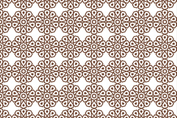 Decorative Seamless  pattern with geometric shape,  vector illustration
