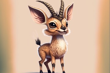 cute antelope - generative ai