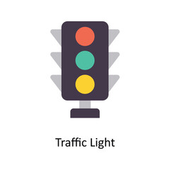 Traffic Light vector Flat Icons. Simple stock illustration stock illustration