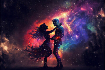 Obraz na płótnie Canvas Dancing in the Universe 
