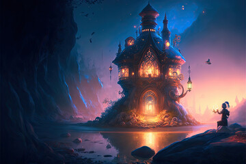 Illustration of a game character.