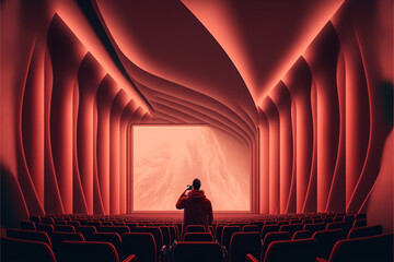 Cinema, Generative AI, Illustration