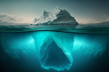 Fototapeta na wymiar Iceberg Ocean Surface