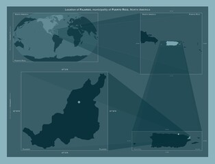 Fajardo, Puerto Rico. Described location diagram