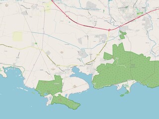 Obraz premium Guanica, Puerto Rico. OSM. No legend