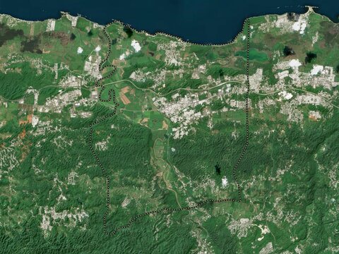Manati, Puerto Rico. Low-res satellite. No legend