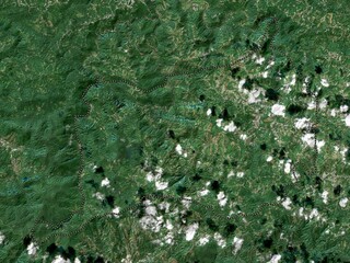 Orocovis, Puerto Rico. Low-res satellite. No legend