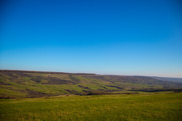 Fototapeta premium Beautiful landscape, colorful nature, view over the world