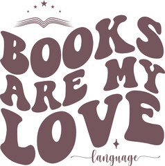 books are my love language craft design.