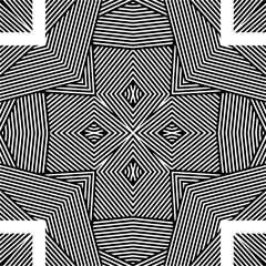 
Vector pattern in geometric ornamental style. Black and white color.Seamless repeat pattern.Simple geo all over print block for apparel textile, ladies dress, fashion garment, digital wall paper.