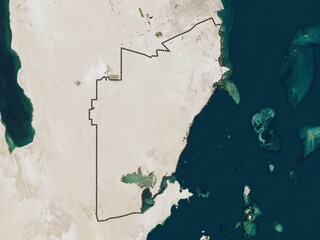 Al Wakrah, Qatar. Low-res satellite. No legend