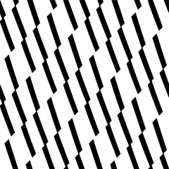 
Vector pattern in geometric ornamental style. Black and white color.Seamless repeat pattern.Simple geo all over print block for apparel textile, ladies dress, fashion garment, digital wall paper.