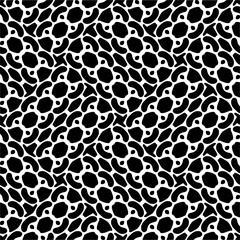 
Vector pattern in geometric ornamental style. Black and white color.Seamless repeat pattern.Simple geo all over print block for apparel textile, ladies dress, fashion garment, digital wall paper.