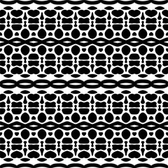 
Vector pattern in geometric ornamental style. Black and white color.Seamless repeat pattern.Simple geo all over print block for apparel textile, ladies dress, fashion garment, digital wall paper.