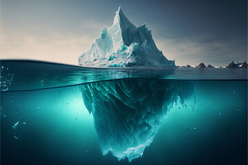 Fototapeta na wymiar Iceberg Ocean Surface