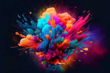 Fototapeta na wymiar Explosion of Colors