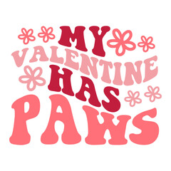 my valentine has paws svg