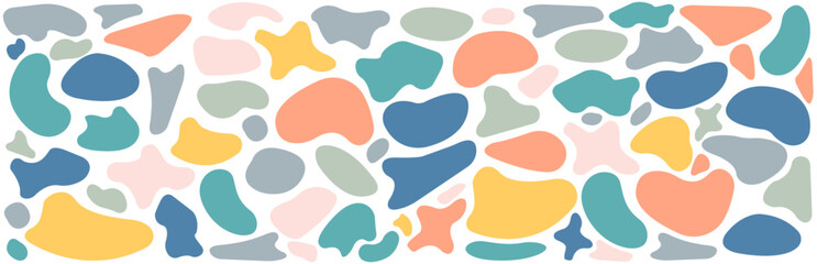 Abstract blotch shape. Liquid shape elements. Vector illustration. Graphic element. EPS 10.
