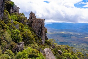 Rock formations in the mountains