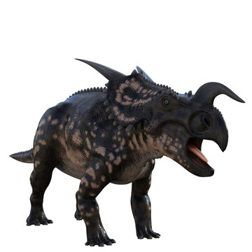 Einiosaurus dinosaur isolated 3d render