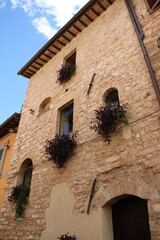 Fototapeta na wymiar Living in Spello, Umbria Italy