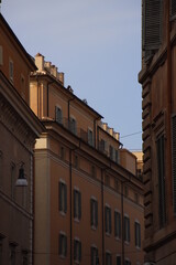 Classic architecture in the city of Rome, Italy