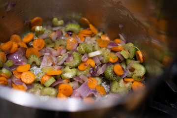 Vegetables in Soup Pot