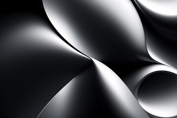 Abstract black and gray Background, desktop wallpaper, modern, flat, minimal, readable, Generative Ai