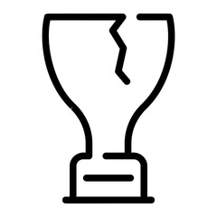 trophy line icon