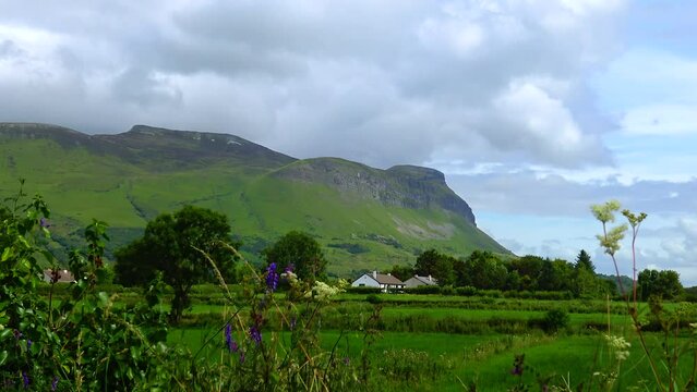 View of Mount Benbulbin in Sligo, Ireland