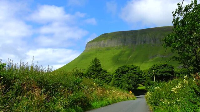 View of Mount Benbulbin in Sligo, Ireland