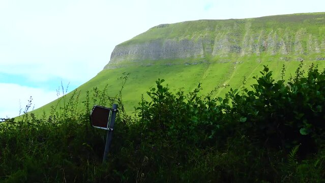 View of Mount Benbulbin in Sligo, Ireland