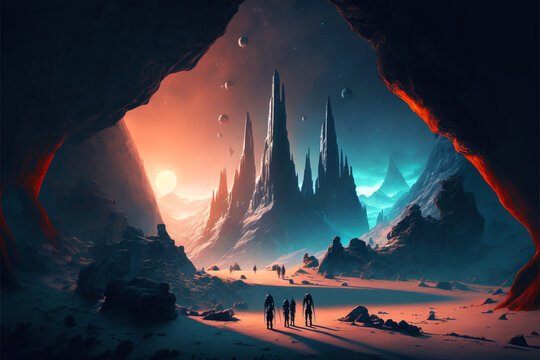 sunrise in the mountains