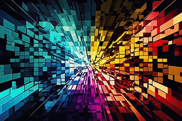 Obraz premium Abstract colorful mosaic background