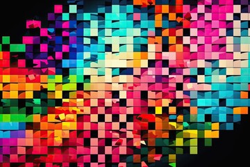 Fototapeta premium Abstract colorful mosaic background