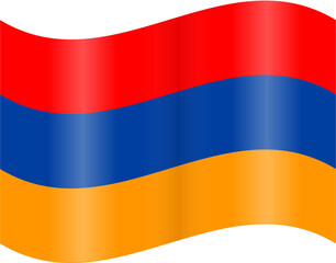 Fototapeta premium Armenia Armenian Fluttering Wavy Flag