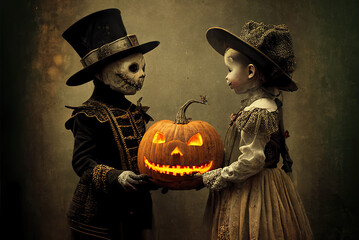 Creepy Vintage Halloween Children