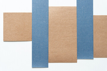 Fototapeta premium background with blue paper and cardboard textures