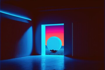 Synthwave cyberpunk wallpaper