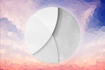 Abstract Low poly crystal background. Polygon design pattern. Low poly illustration, low polygon background. Banner template. 3D Illustration