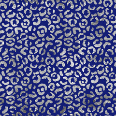 Seamless pattern with circles-Seamless pattern with ornament-DC Blue Glam Leopard Digital Paper 22